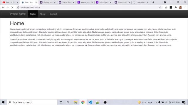 React Js Tutorial for Beginners in Hindi - Create a Basic website with Bootstrap смотреть онлайн