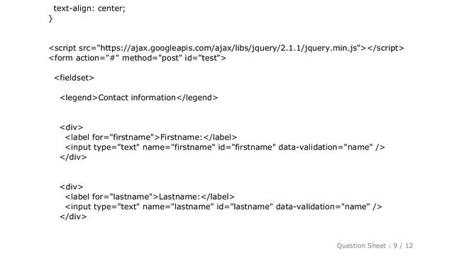 jQuery : Validate form input fields using jquery смотреть онлайн