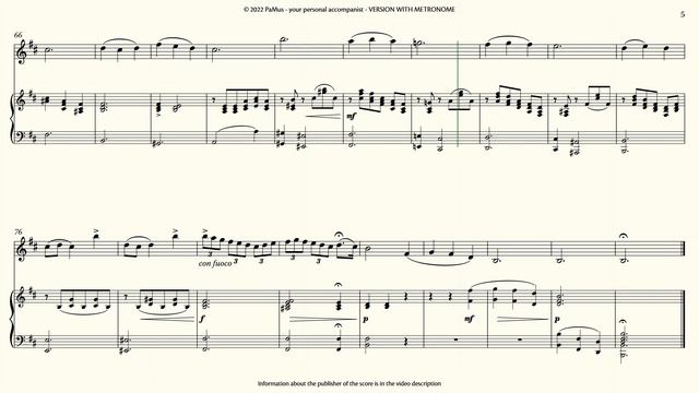 Oskar Rieding: Violin Concerto Op. 36 mvt 2, 3 - Piano accompaniment 440Hz смотреть онлайн