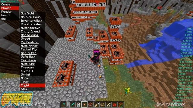 Minecraft - WWE Hacked Client 1.12.2 (OptiFine) Minecraft 1.12 Hacked Client - WiZARD HAX