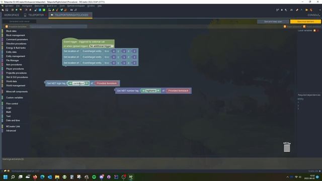 Teleporter | MCreator 2022.2 смотреть онлайн