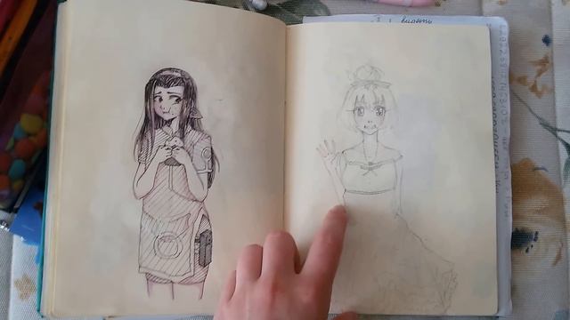 Обзор скетчбука с Мику/Sketchbook review with Miku. смотреть онлайн
