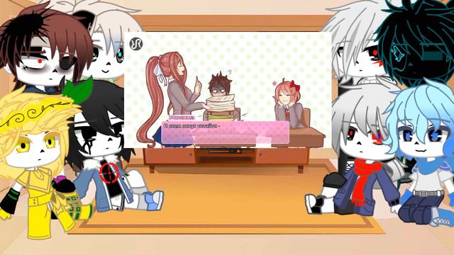 ~Реакция Сансов на литературный клуб Doki Doki~ смотреть онлайн