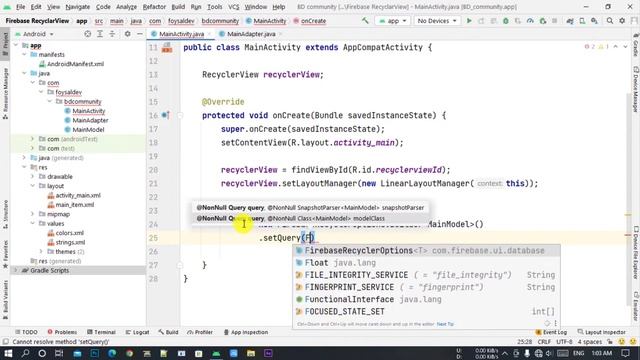 Retrieve Firebase data to RecyclerView List 7.62 (Part 02) смотреть онлайн