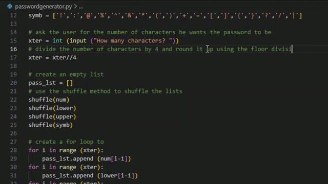 creating a STRONG PASSWORD GENERATOR ~ Python Project Ideas 019 смотреть онлайн