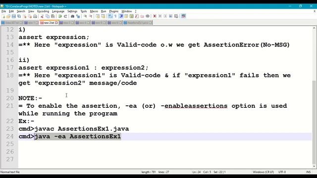 Java Assertions #307 || Assertions in Java Programming || Java De-Bugging with Assertions смотреть онлайн
