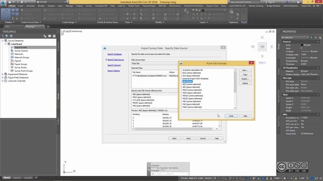 AutoCAD Civil 3D - Survey database with survey query (LiDAR data) смотреть онлайн
