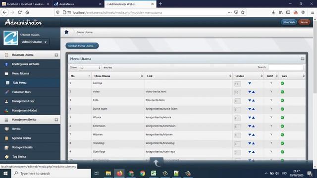 Website Portal berita online magazine news Php Mysql (Source code) смотреть онлайн