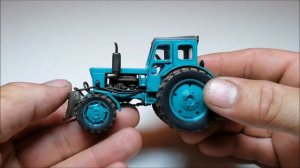 Модели тракторов Т-25 владимирец, Т-40АМ, Т-40А в масштабе 1:43