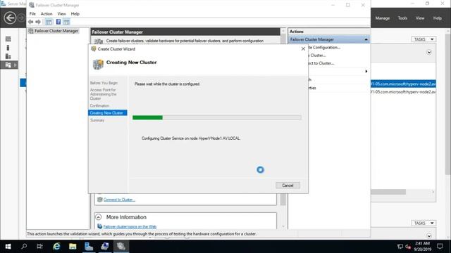 Hyper-V (core) automatic failover and high availability of virtual machines. (Part 2 of 2) смотреть онлайн