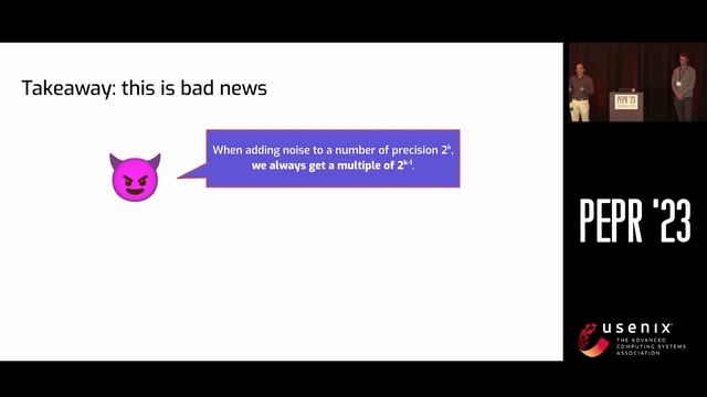 PEPR '23 - How to Break, Then Fix, Differential Privacy on Finite Computers смотреть онлайн