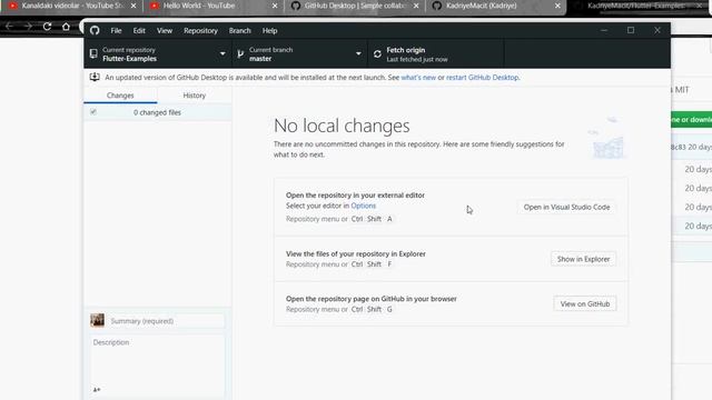 GitHub Desktop ile proje yüklemek çok kolay! смотреть онлайн