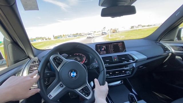 2020 BMW X3 30i Msport Package Alpine White  Fun Ultimate Driving Machine POV