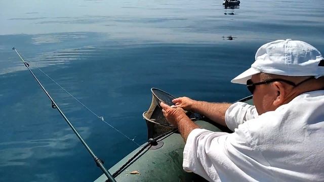Ловля морского окуня в Евпатории с лодки. Рыбалка июнь 2018 смотреть онлайн