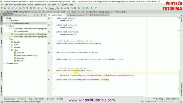 Android get location with Google Play Service смотреть онлайн