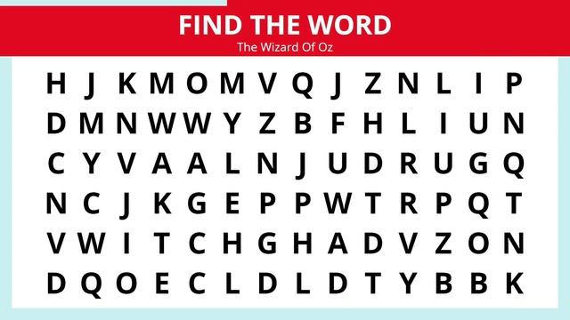 ?♂️? ? Find the Wizard Of Oz word | Words Game | Word Search Game Wizard Of Oz, Word Search Puzzle смотреть онлайн