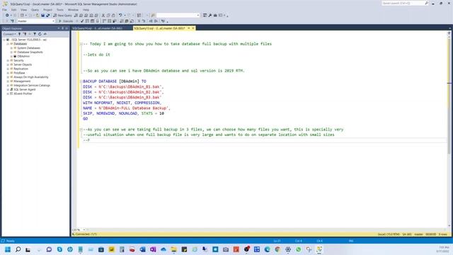 How to take backup with multiple files and restore it also смотреть онлайн