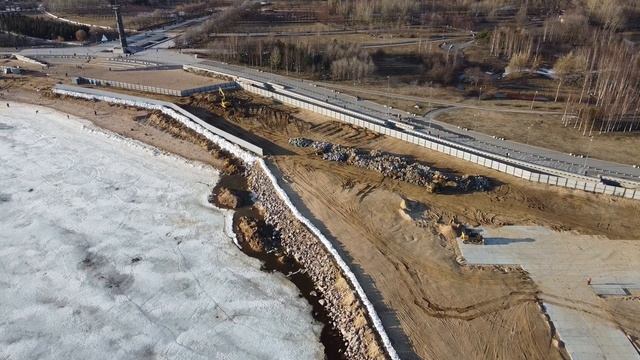 11.04.2022 Парк 300 летия. Реконструкция набережной. смотреть онлайн