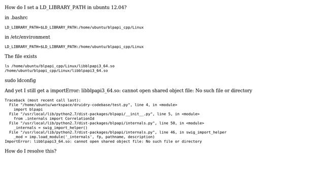 python ubuntu and ImportError: libblpapi3_64.so: cannot open shared object file: No such file смотреть онлайн