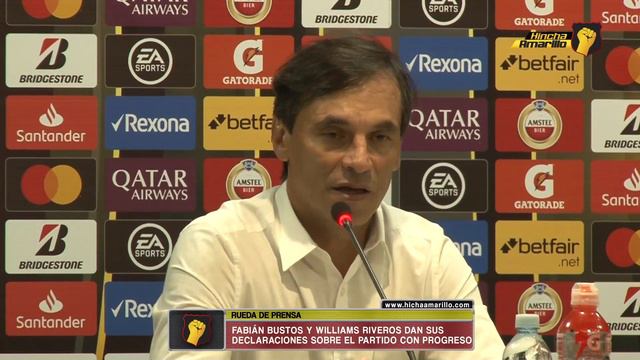 RUEDA DE PRENSA FABIÁN BUSTOS Y WILLIAMS RIVEROS смотреть онлайн