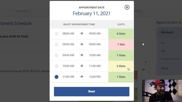 MARINA SID/SRB ONLINE APPOINTMENT APPLICATION GUIDE смотреть онлайн