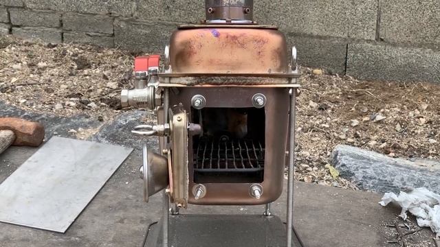 Wood Pellet Combustor - Homemade Wood Stove for Camp M-Stove Project Part-4 смотреть онлайн