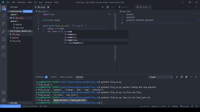 Python3 - Command Line Arguments, File IO, Try and Except смотреть онлайн