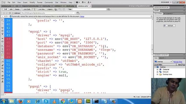 Laravel Database Configuration and server start смотреть онлайн
