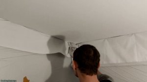 Монтаж тканевого натяжного потолка Descor