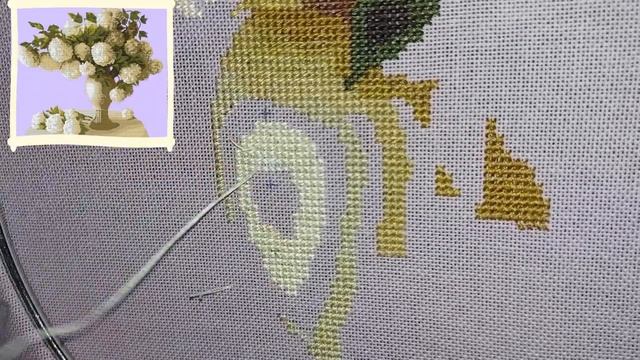 2-4.СЕМИЦВЕТИК. Кружевной букет. Nitex // вышивка крестиком смотреть онлайн