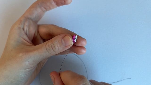 Colourful beaded necklace/bracelet/choker/ring. Beginners friendly beading tutorial смотреть онлайн