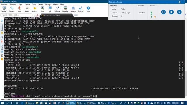 Configure Telnet in Redhat Elnterprise Linux (RHEL 8) смотреть онлайн