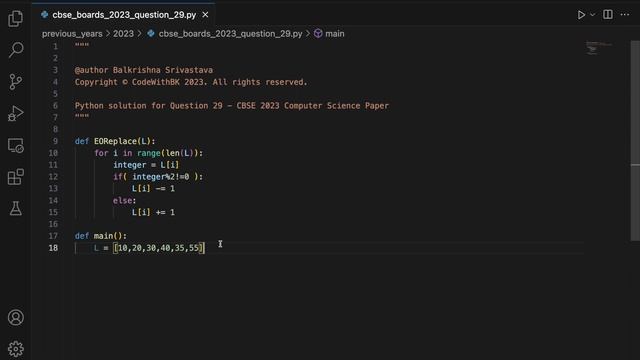 CBSE Class 12 Computer Science 2023 Boards Paper Question 29 Solution | Python code in Hindi смотреть онлайн
