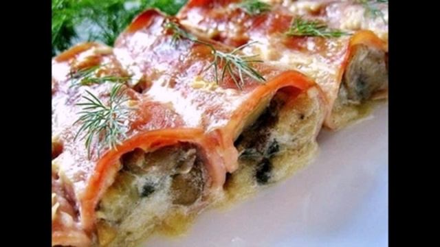 Рулетики из ветчины с сыром смотреть онлайн