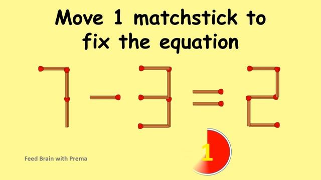 Think out of the box to solve this puzzle | Genius mind can solve | MatchStick Puzzle #92 смотреть онлайн