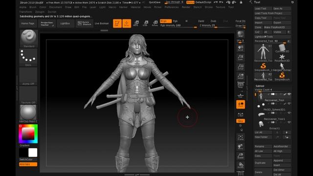 MacBook Pro 13 2020. Тестируем на Unrial, Zbrush, Blender. смотреть онлайн