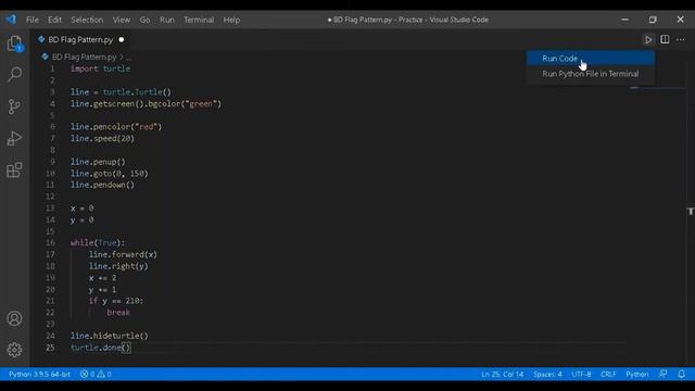Animated Circle By Python. смотреть онлайн