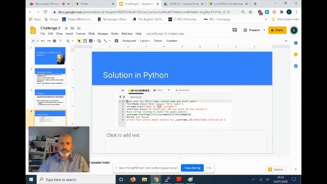 Coding with Spencer - Challenge 2: Build a school email address using Python смотреть онлайн