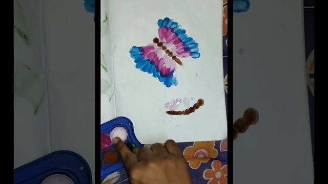 Finger painting/Butterfly drawing смотреть онлайн