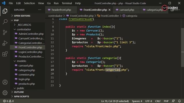 Página Categorías Curso MVC PHP-MySQL Página Web Administrable para tienda de cómputo смотреть онлайн