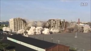 Снос зданий взрывом, идеальная работа