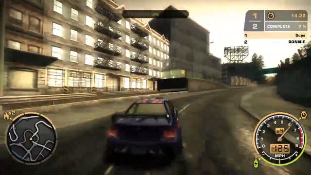 NFSMW (2005) Black List #3 Ronnie Rival Challenge смотреть онлайн