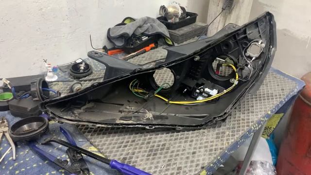 Установка светодиодных линз на на хендай Соната / замена линз Hyundai Sonata yf смотреть онлайн