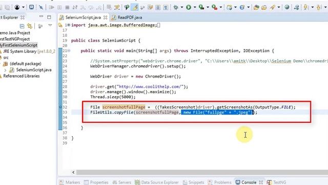 How to capture screenshot in Selenium WebDriver? | Selenium Tutorial for Beginners смотреть онлайн