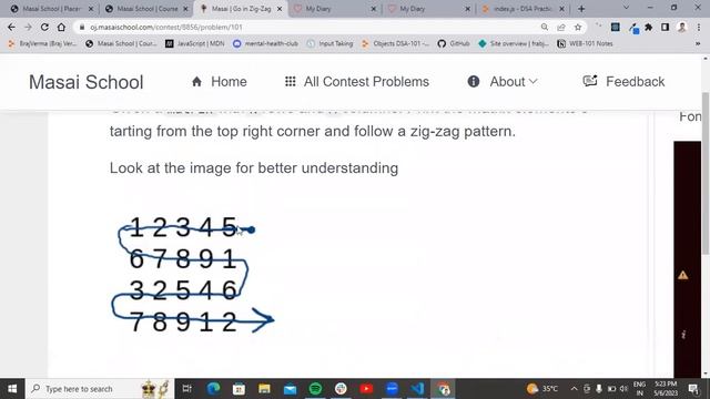 zig zag pattern javascript masai school| full stack software developer learn coding #codermasaiwala смотреть онлайн