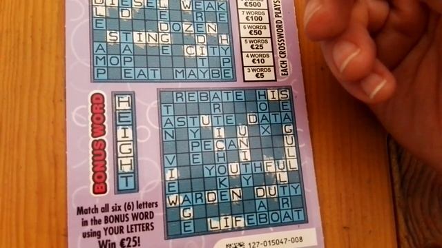 Crossword Plus, Irish National Lottery - #178