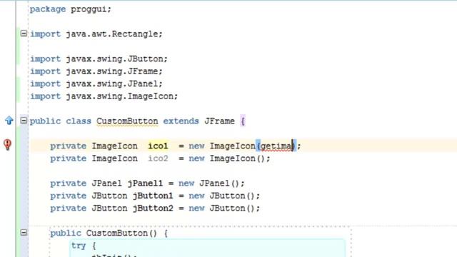 j2se078- Custom Buttons and Image Icon смотреть онлайн