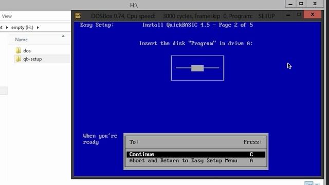 How to install MS QuickBASIC to run in DOSBox смотреть онлайн