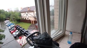 Детский автоматический пулемет Миниган М134 на орбизах