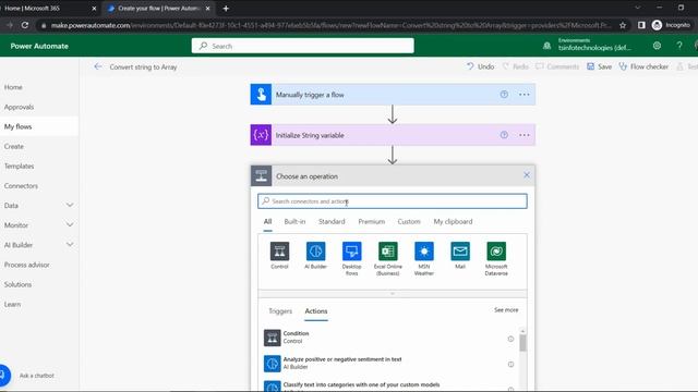 How to convert string to array format using Power Automate flow смотреть онлайн